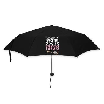 So Sieht Eine Richtig Coole Tante Aus - Regenschirm (klein) - Schwarz - Vorne