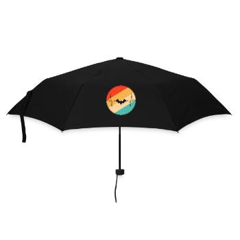 Bat Retro Heartbeat - Parapluie standard - noir - Devant