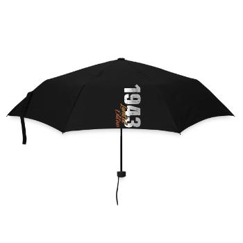 80th birthday 1943 Born 80 years - Umbrella (small) - black - Front