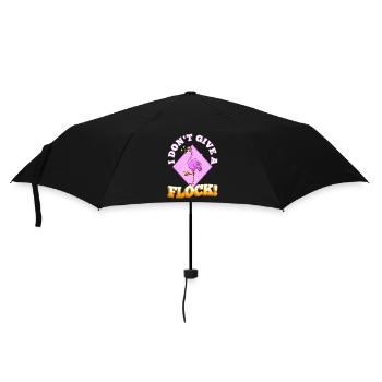 I don't give a flock - Regenschirm (klein) - Schwarz - Vorne
