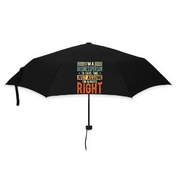 Business person - Umbrella (small) - black - Front