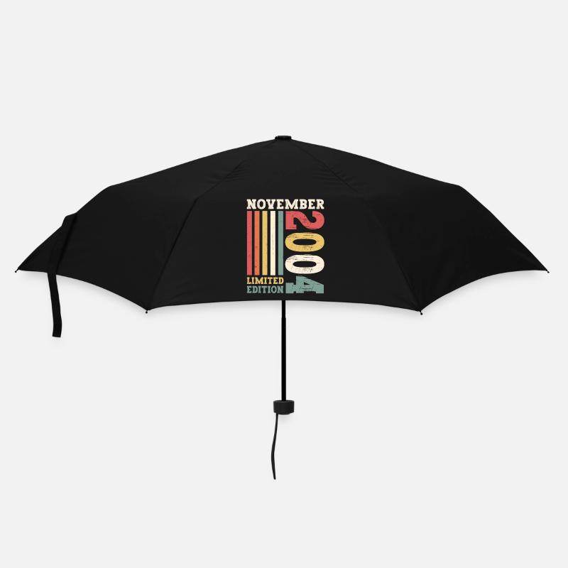 Cadeau original du 18e anniversaire de novembre 2004 - Parapluie standard - noir