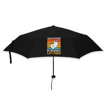 Glück kann man nicht kaufen, aber man kann einen - Regenschirm (klein) - Schwarz - Vorne
