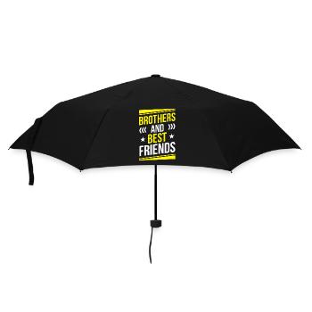 Brüder Und Beste Freunde Bruder Freund Team - Regenschirm (klein) - Schwarz - Vorne