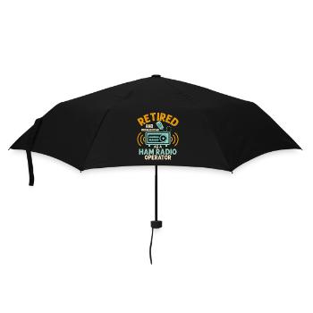 Retired And Moonlightning As A Ham Radio Operator - Umbrella (small) - black - Front