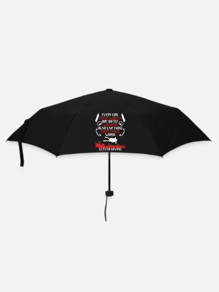 Allons plonger - Parapluie standard - noir