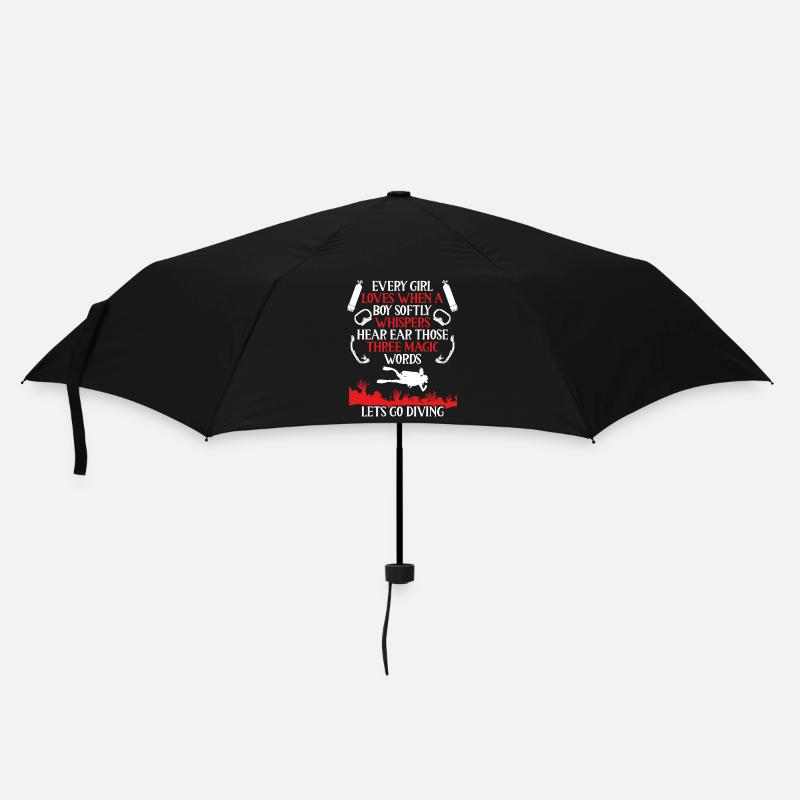 Allons plonger - Parapluie standard - noir