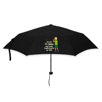 Ich bin 13 - Jungen Vogelbeobachtung - Regenschirm (klein) - Schwarz - Vorne