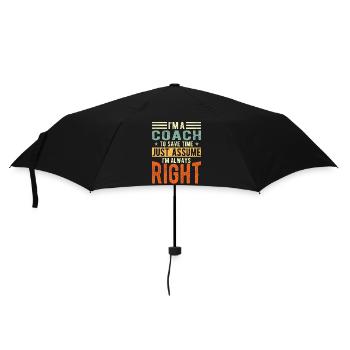 Entraîneur - Parapluie standard - noir - Devant