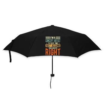 Conceptual Artist - Umbrella (small) - black - Front