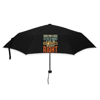 Bauleiter - Regenschirm (klein) - Schwarz - Vorne