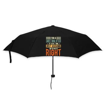 Enforcement officer - Umbrella (small) - black - Front