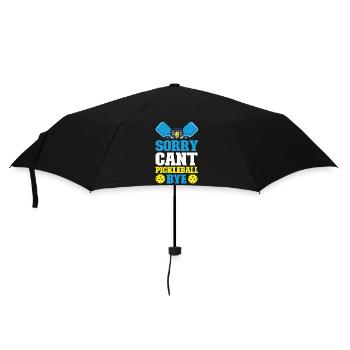 Pickleball Désolé. Argot. Pickleball - Parapluie standard - noir - Devant