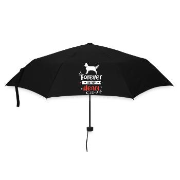 Setter irlandais pour toujours dans mon cœur - Parapluie standard - noir - Devant