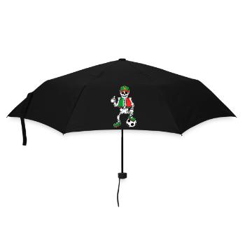 Skeleton football fan Portugal - Umbrella (small) - black - Front