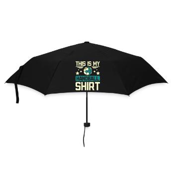 This is my handball - Regenschirm (klein) - Schwarz - Vorne