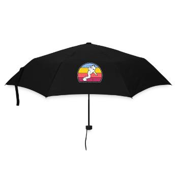 Boarder Girl Snowboarder Snowboard Ski Sports d’hiver - Parapluie standard - noir - Devant
