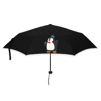 Chant du micro Penguin Singer - Parapluie standard - noir - Devant