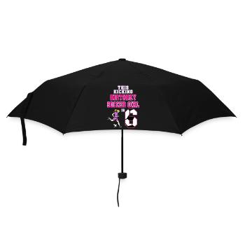 This Soccer Girl Is 6th Birthday Soccer - Umbrella (small) - black - Front