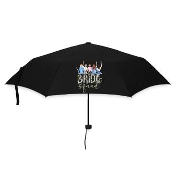 Braut Braut Hochzeit Junggesellenabschied Brautjungfernabschied - Regenschirm (klein) - Schwarz - Vorne