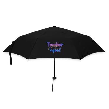 Teacher Squad Class Grade Matching Family Team - Regenschirm (klein) - Schwarz - Vorne