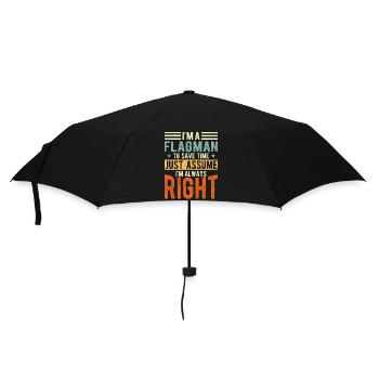 Flagman - Parapluie standard - noir - Devant