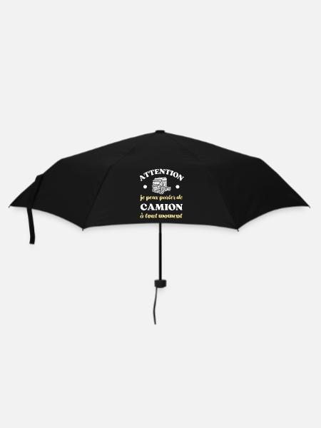 parler de camion homme humour chauffeur routier - Parapluie standard - noir