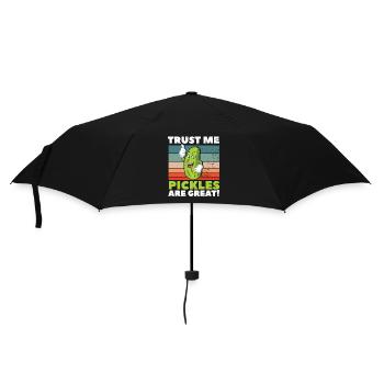 Trust Me Pickles Are Great - Regenschirm (klein) - Schwarz - Vorne