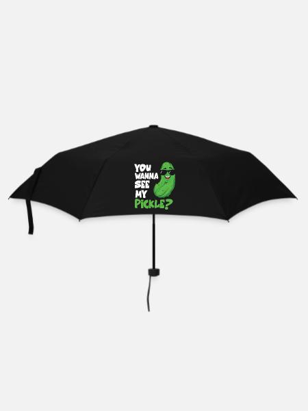 Vous voulez voir mon cornichon - Parapluie standard - noir