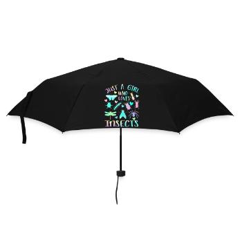 Juste une fille qui aime les insectes - Parapluie standard - noir - Devant