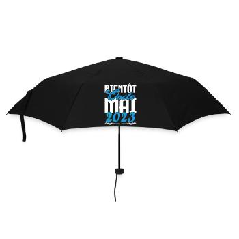 Cadeau Annonce grossesse. bientôt Oncle Mai 2023. - Parapluie standard - noir - Devant