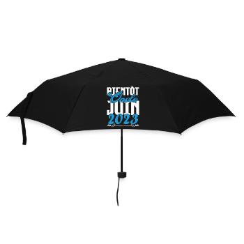Cadeau Annonce grossesse. bientôt Oncle Juin 2023. - Parapluie standard - noir - Devant