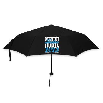 Cadeau Annonce grossesse bientôt Tonton Avril 2023 - Parapluie standard - noir - Devant