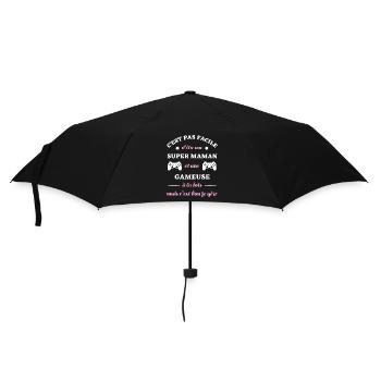 maman gameuse humour geek femme idée cadeau gaming - Parapluie standard - noir - Devant