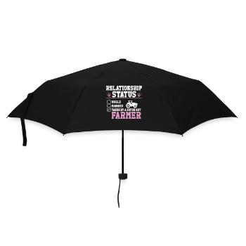 Farming Farmer Girl Girlfriend - Umbrella (small) - black - Front