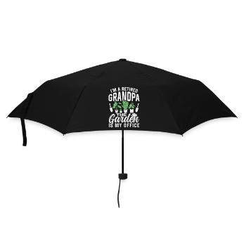 I'm a retired grandpa The garden is my office - Umbrella (small) - black - Front