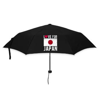Japan Flag - Umbrella (small) - black - Front