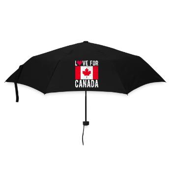 Canada Flag - Umbrella (small) - black - Front