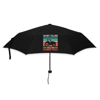 Farming Farmer Vintage Tractor - Umbrella (small) - black - Front