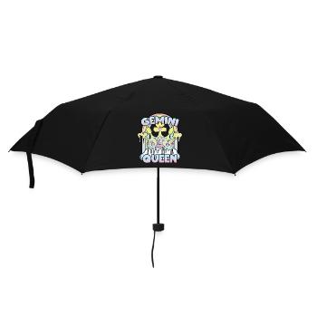 Zwillinge Queen - Regenschirm (klein) - Schwarz - Vorne