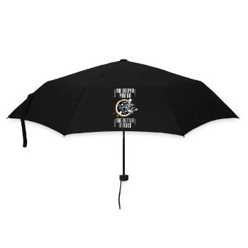 Plus vous allez profondément, mieux vous vous sentez - Parapluie standard - noir - Devant
