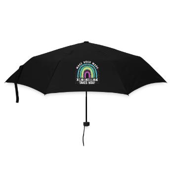 Machen Sie Sich Einen Zeichen Und Sehen Sie - Regenschirm (klein) - Schwarz - Vorne