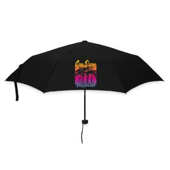 Vintage San Diego California - Umbrella (small) - black - Front