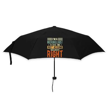 Microbiologist - Umbrella (small) - black - Front