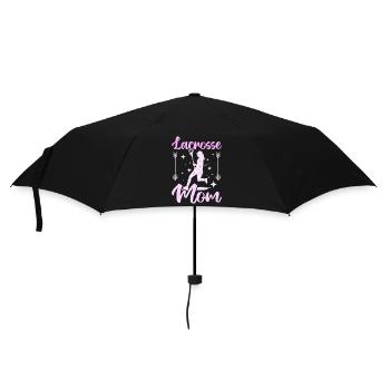 Mothers Day Mommy Lacrosse Mom - Regenschirm (klein) - Schwarz - Vorne