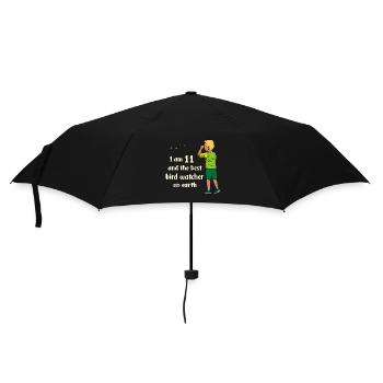 J’ai 11 ans - Boy Birdwatching - Parapluie standard - noir - Devant