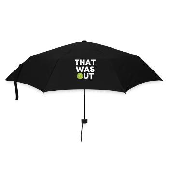 Fun Tennis Player Coach Fan Matching Team - Umbrella (small) - black - Front