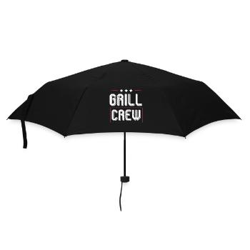 Grill Crew - Regenschirm (klein) - Schwarz - Vorne