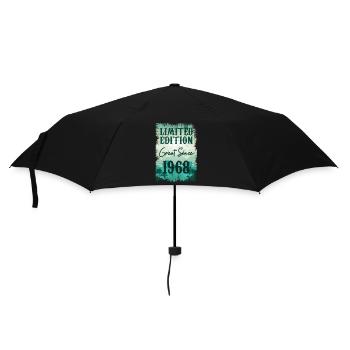 Einzigartig seit 1968 - Regenschirm (klein) - Schwarz - Vorne