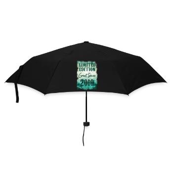 Einzigartig in seiner Art seit 2010 - Regenschirm (klein) - Schwarz - Vorne